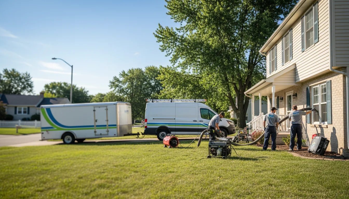 Flooded Basement Restoration And Cleanup With Repair in Lewistown, OH near me